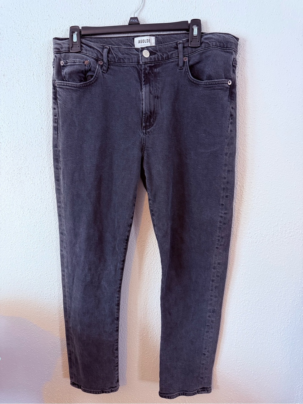 Agolde Skinny Jeans in Washed Black